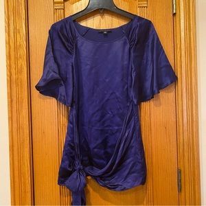 BANANA REPUBLIC INDIGIO 100% SILK BLOUSE SZ XS
